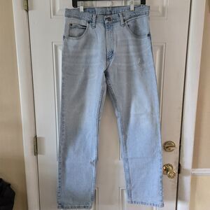 Wrangler Jeans Mens 32x32 Premium Quality Denim Straight Leg Relaxed Fit